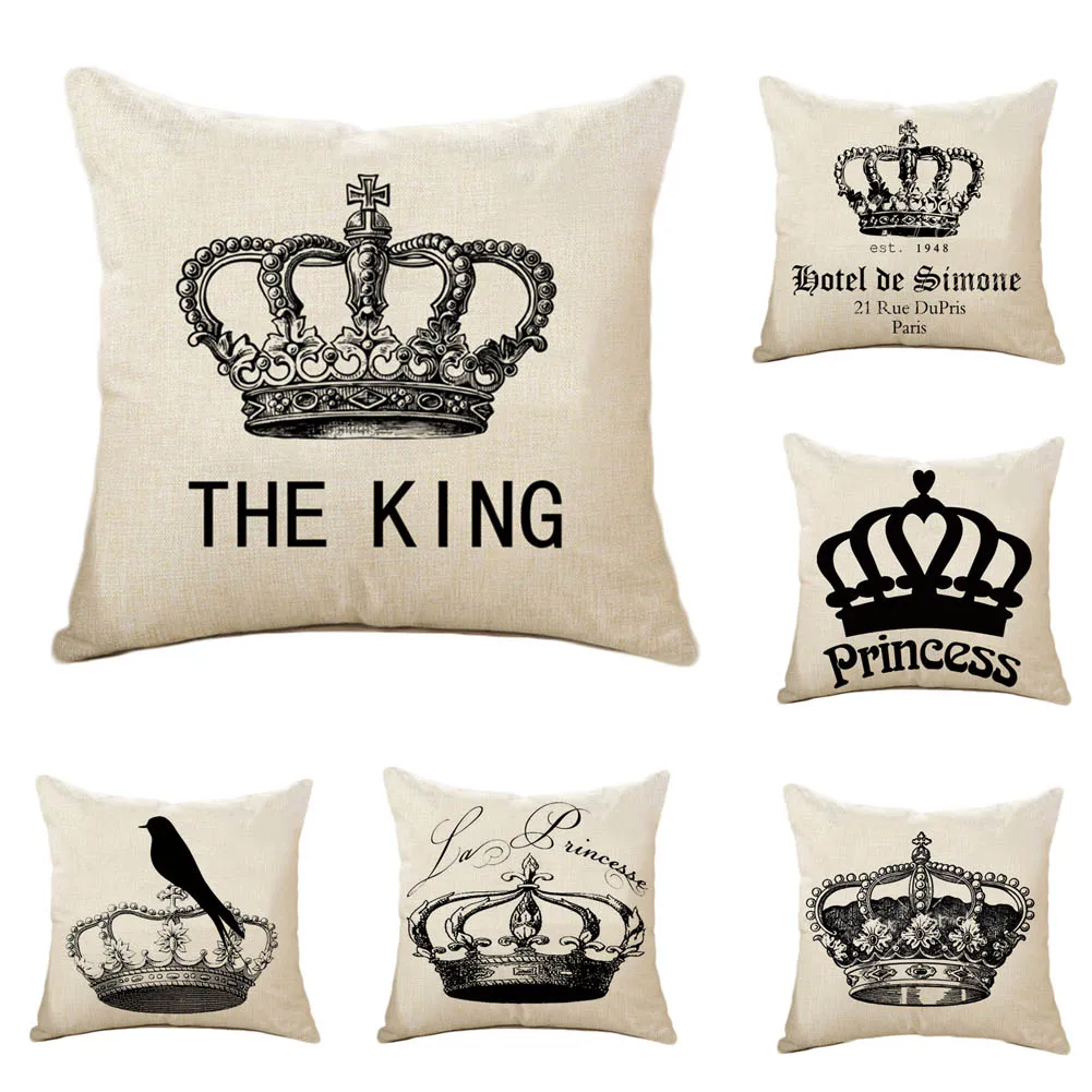 Popular Cool Decorative Pillowsbuy Cheap Cool Decorative Pillows - Pc Throw Pillow Case Cushion Cool Beautiful Crown Cotton Linen Cushionpillow Case Home Wedding Decorative popular cool decorative pillowsbuy cheap cool decorative pillows - pc throw pillow case cushion cool beautiful crown cotton linen cushionpillow case home wedding decorative