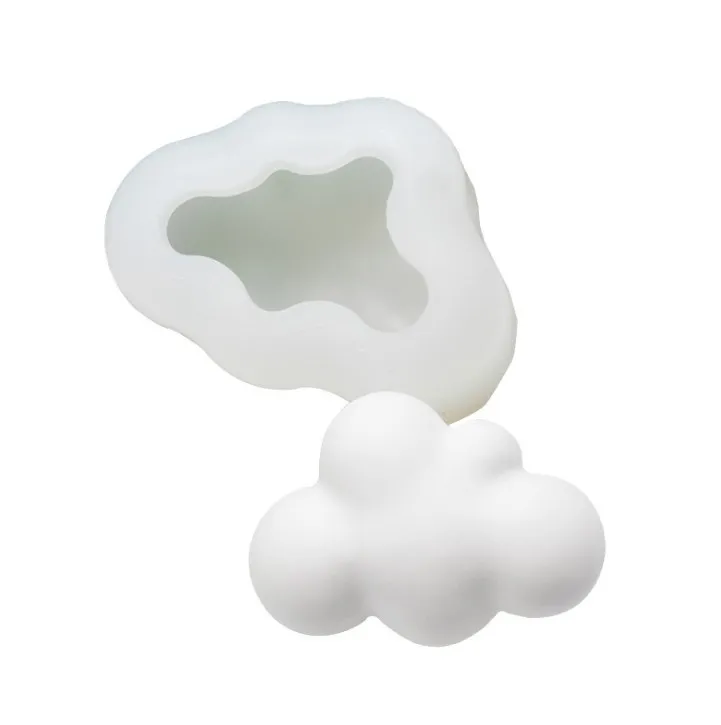 3D Цвет облако силиконовые формы ребенок день рождения украшение торта мастикой инструмент шоколадные конфеты плесень F1503 - Цвет: 3D cloud  1503