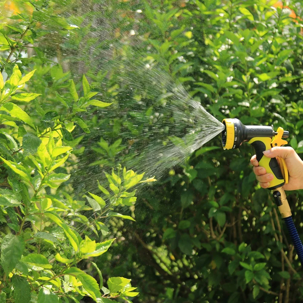25FT-100FT садовые водяные опрыскиватели водяной пистолет для поливка газона шланг Распылитель воды сопло пистолет для мытья автомобиля газон пластиковые инструменты для посыпания