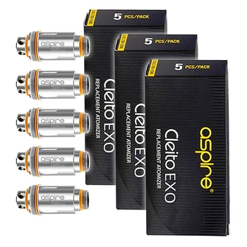 

Aspire Cleito EXO 0.16 ohm 60W-100W Coil 15 Pieces for Cleito EXO Atomizer Tank