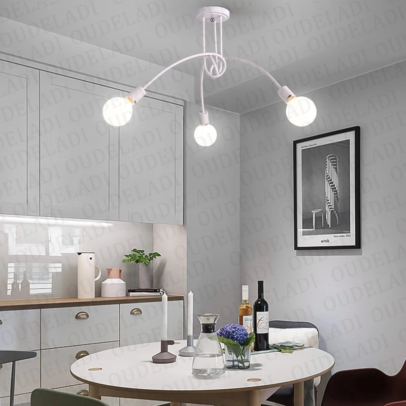  American wrought iron LED Ceiling Lights living room modern E27 ceiling lamp decoration home lighti - 32951925806