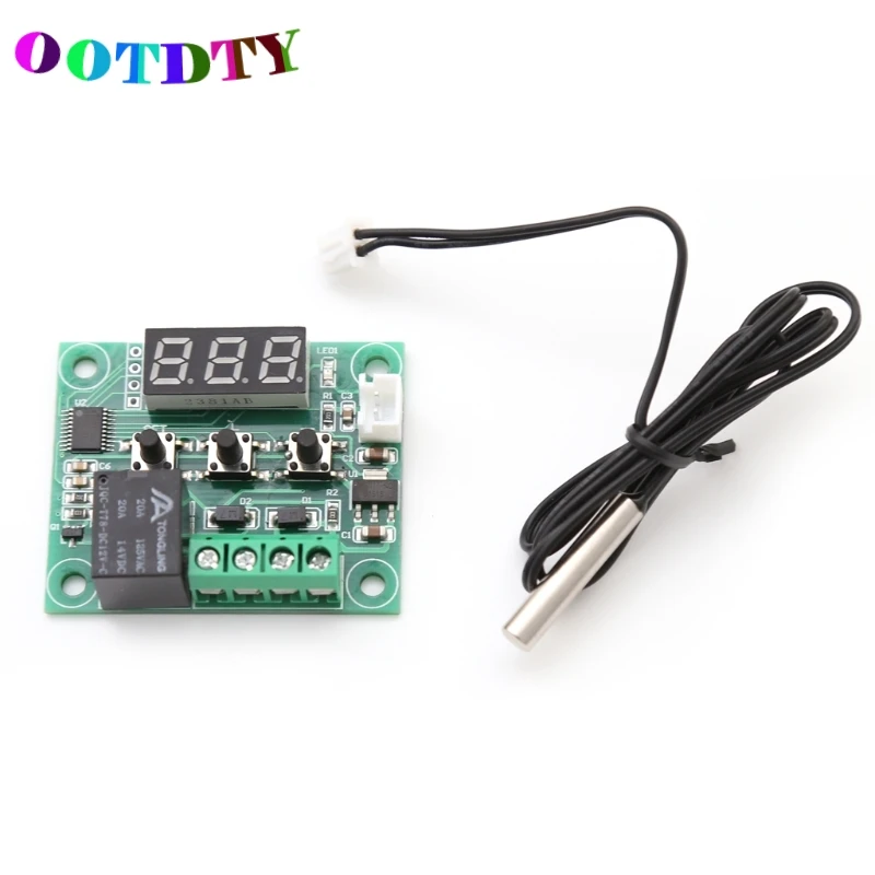 

OOTDTY DC 12V Digital Cool Heat Temp Thermostat Thermometer Temperature Controller