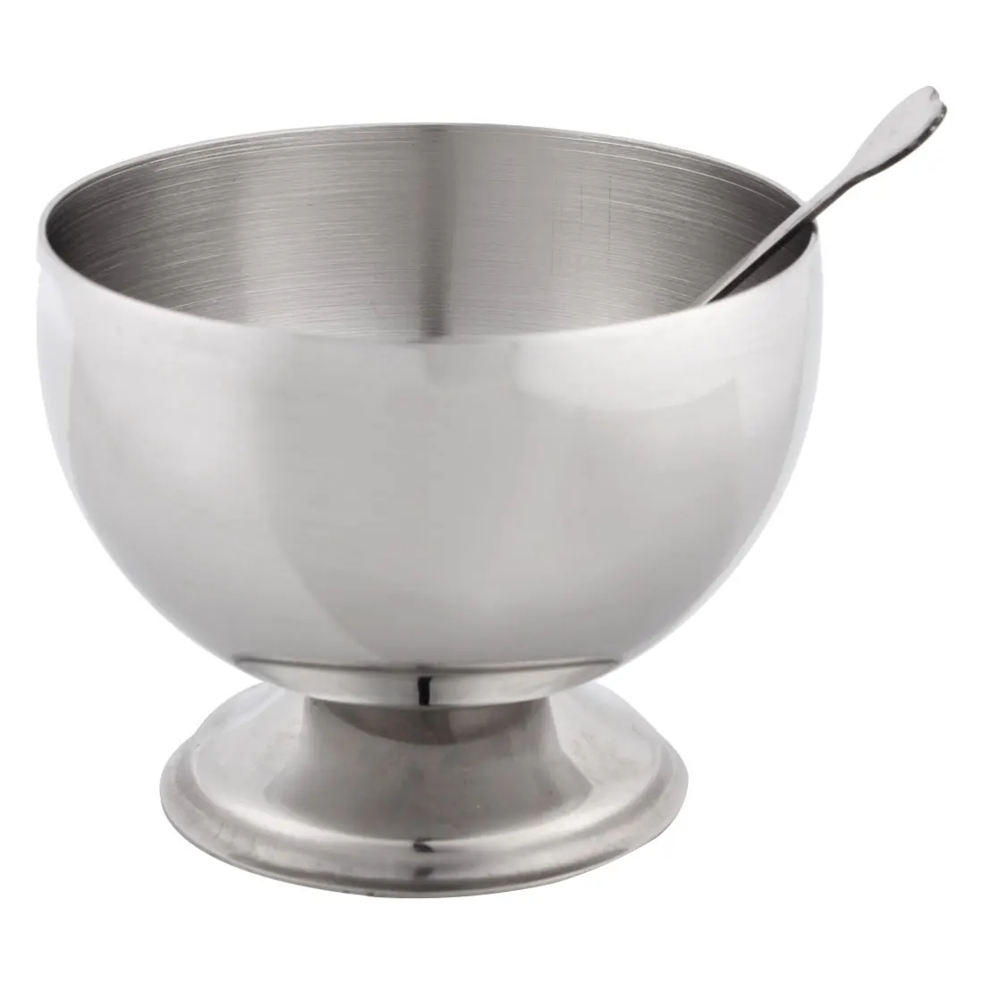 UXCELL Restaurant Stainless Steel Round Deep Ice Cream Salad Cup Bowl
