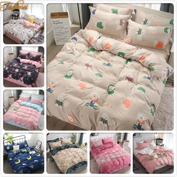 

Cute Dog Pattern Duvet Cover 3/4 pcs Bedding Set Adult Kids Child Soft Cotton Bed Linens Single Twin Queen King Size Bedspreads