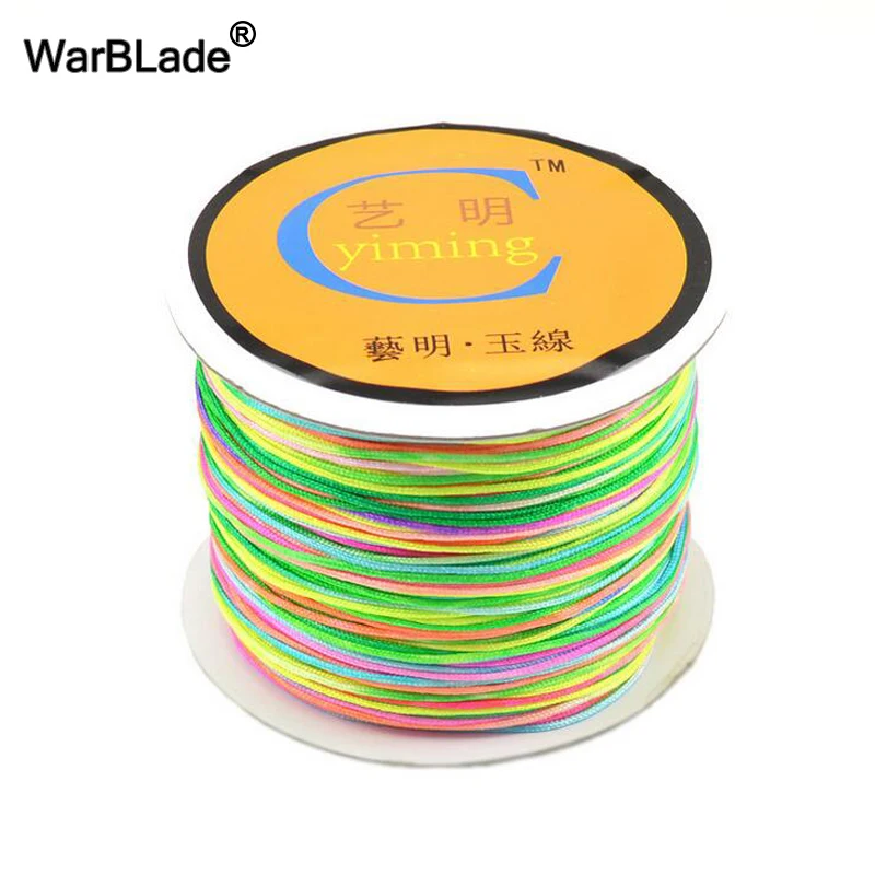 Jewelry Making Accessories 100M 0.8mm 1mm 1.5mm 2mm Cotton Cord Nylon Cord Thread String DIY Tassels Beading Braided Bracelet