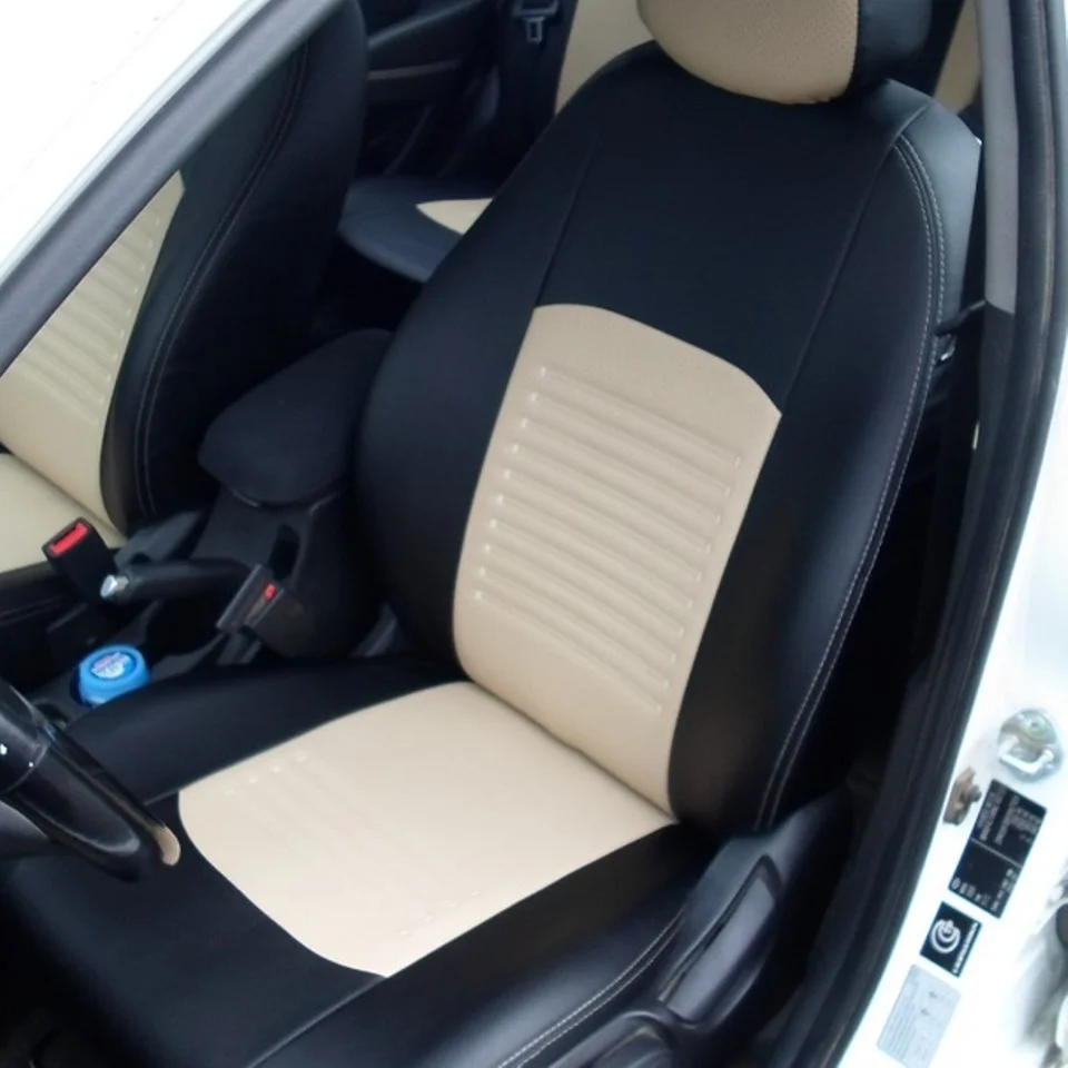Для Hyundai Solaris 2017 2020 Комплект модельных чехлов из экокожи [Модель Турин]|seat cover for