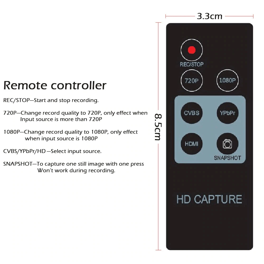 ezcap 284 capture REMOTE
