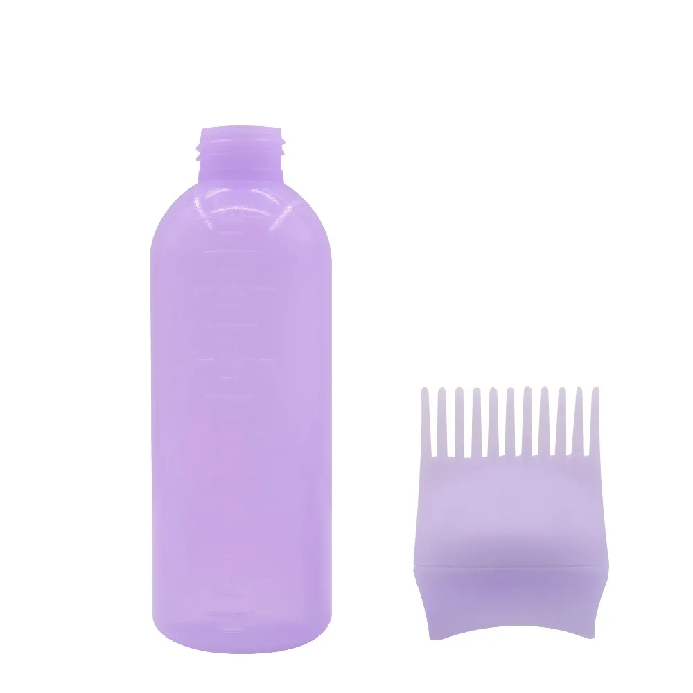 Dolovemk Empty Hair Dyeing Bottle Applicator with Brush Dyeing Tool Salon Accessories+ Ear Caps