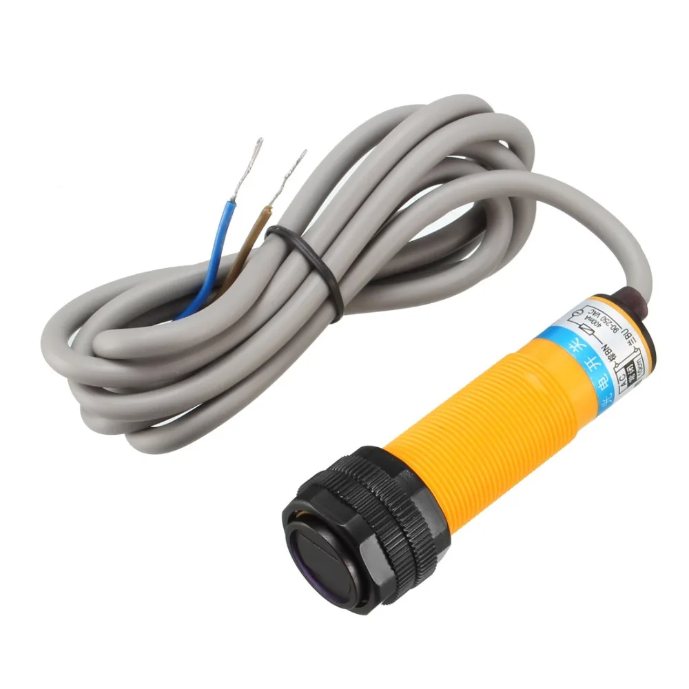 

UXCELL 1PCS Photoelectric Switch 300/400mA Infrared Ray Diffuse Reflection Optical Sensor Switches NC/NO AC 90-250V or DC 6-36V