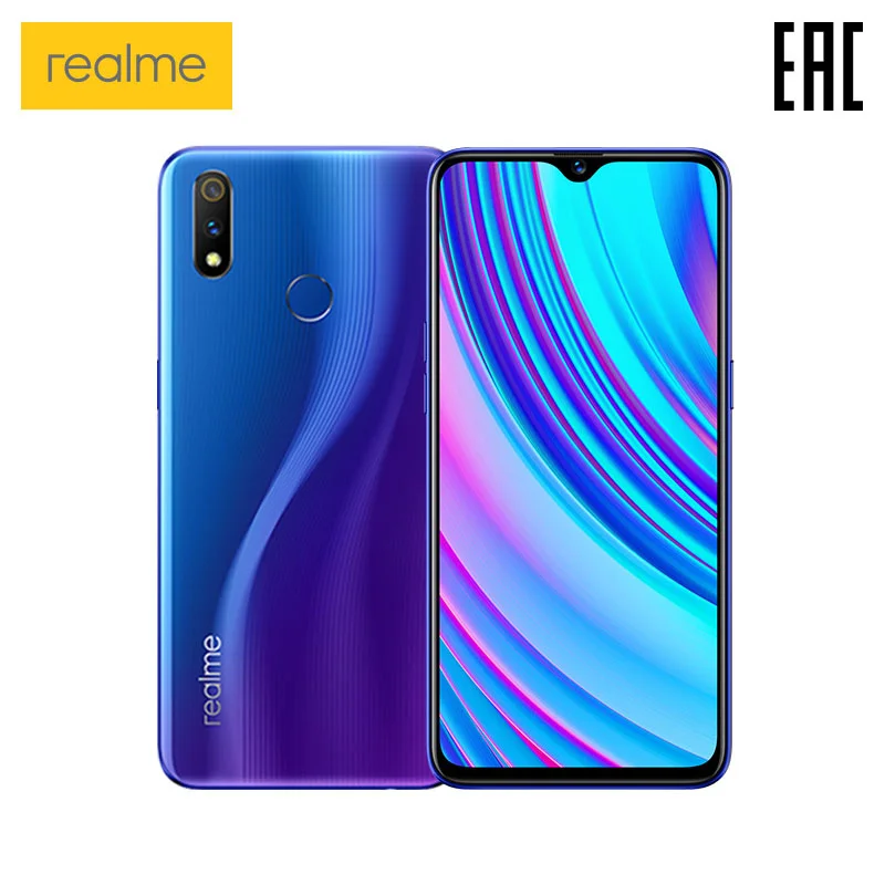  Smartphone realme 3 Pro 4 + 64 GB Snapdragon 710 AIE Fast charging dual Camera 16 + 5MP [official R