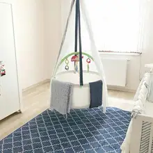 Mosquito nets basket bassinet swing hammock baby, toddler infant for indoor or outdoor Svava Basket Swing Cradle Bassinet Crib