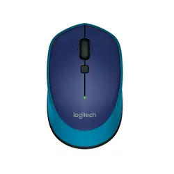 Logitech M335, симметричная, оптический, РФ Беспроводной, 1000 Точек на дюйм, синий