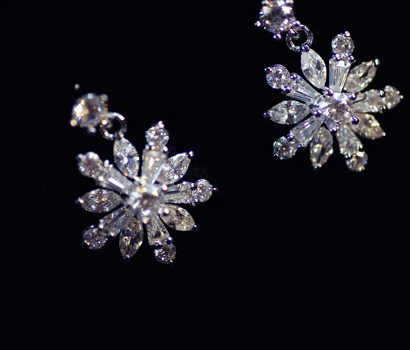Новинка 2021 серьги из серебра 925 пробы с кристаллами от Swarovski оптовая продажа
