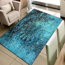 Else зеленый турецкий, османский винтажный дизайн 3d принт Нескользящая микрофибра для гостиной декоративный современный моющийся коврик