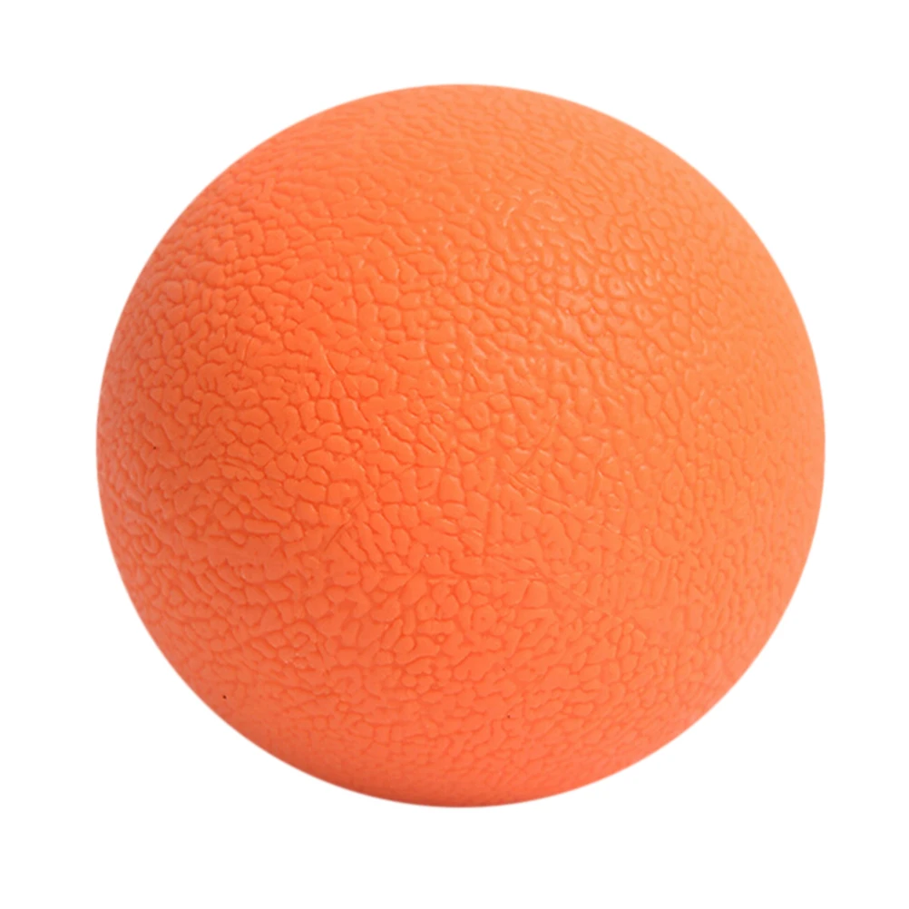 Лакросс массажный мяч для миофасциального релиза фитнес-терапия спортзал упражнения для расслабления хоккейный мяч для йоги 1 шт. 6 цветов - Цвет: Оранжевый