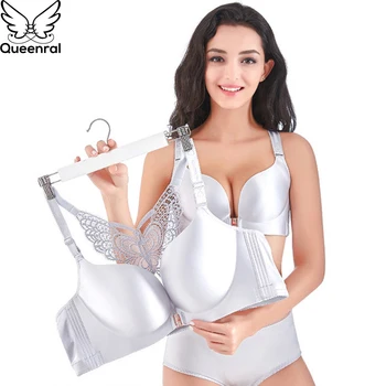 

Queenral Plus Size Bra Set Women Push Up Lace Brassiere And Briefs Underwear Set CDE Cup Big Size Bra Panties Set Lingerie Sexy
