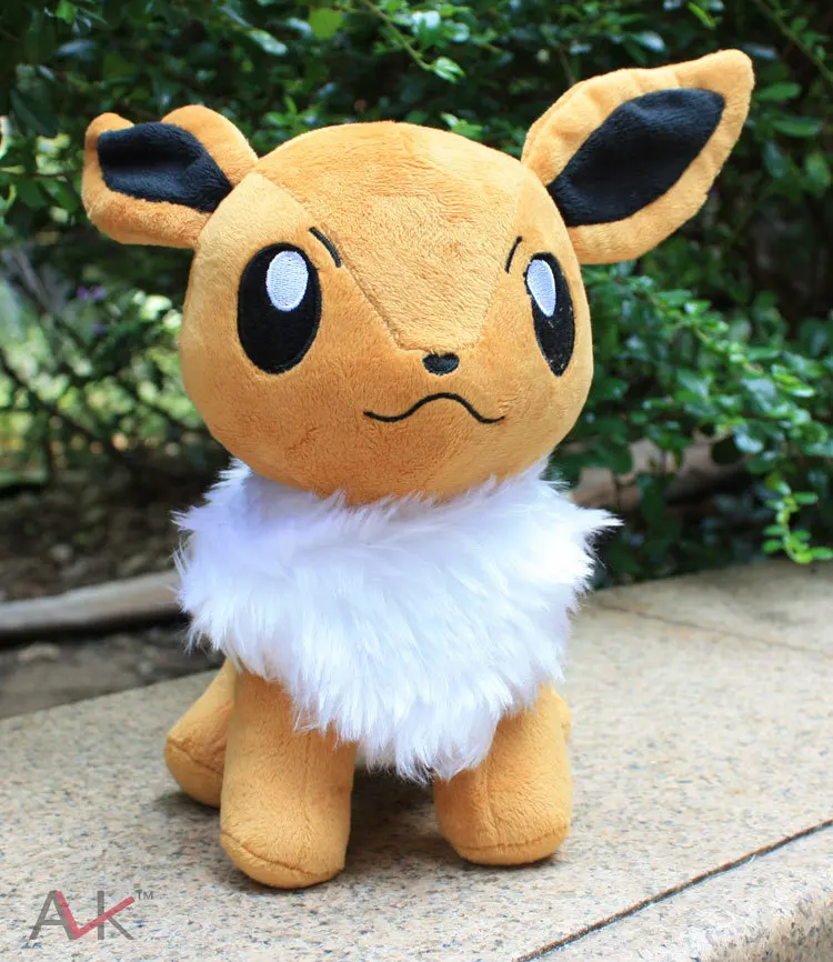 23 см Большой размер подставка Eevee плюшевые игрушки милый мультяшный Мягкий