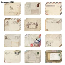 12 шт./компл. винтажные маленькие Мини крафт-бумажные оконные конверты свадебные приглашения конверт подарок конверт Ancien