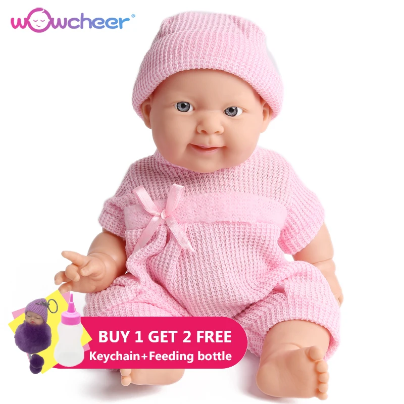 WOWCHEER, 15 дюймов, 38 см, мини, силиконовая, мягкая, Reborn Baby Doll, игрушки, Boneca, реалистичные, реалистичные, куклы для новорожденных, детские подарки для девочек