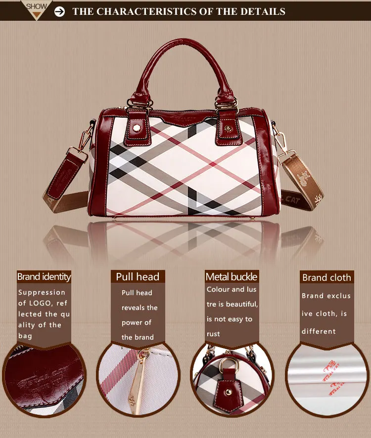 FERAL CAT 2017 Women Luxury Elegant Fashion Handbag Shoulder Bags Ladies Leather Handbags Female Messenger Bag58