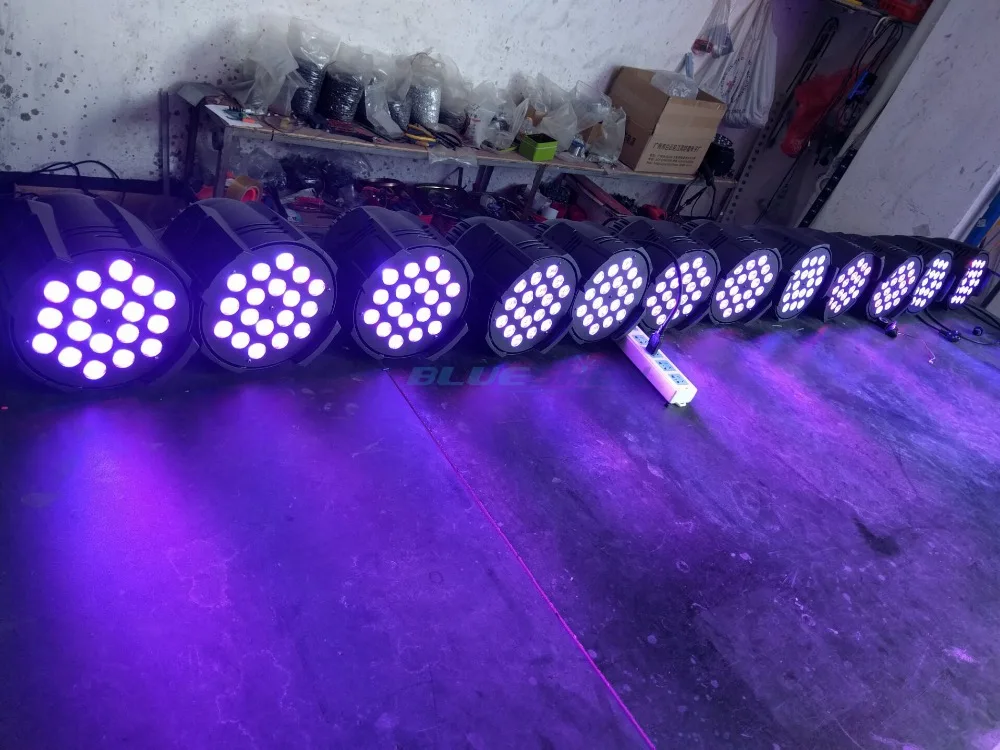 16 шт./лот DMX сценический свет СИД Пар диско 18x12 Вт RGBW 4in1 стандартная прикроватная