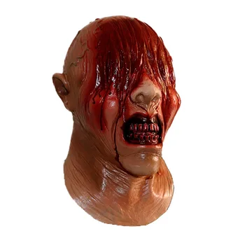 

Latex Zombie Bloody Mask Scary See No Evil Mask Halloween Party Realistic Mask Fancy Dress