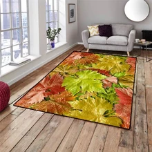 Else зеленый коричневый красный самолет дерево Листья 3d узор принт нескользящие микрофибры гостиной декоративные современные моющиеся области коврик