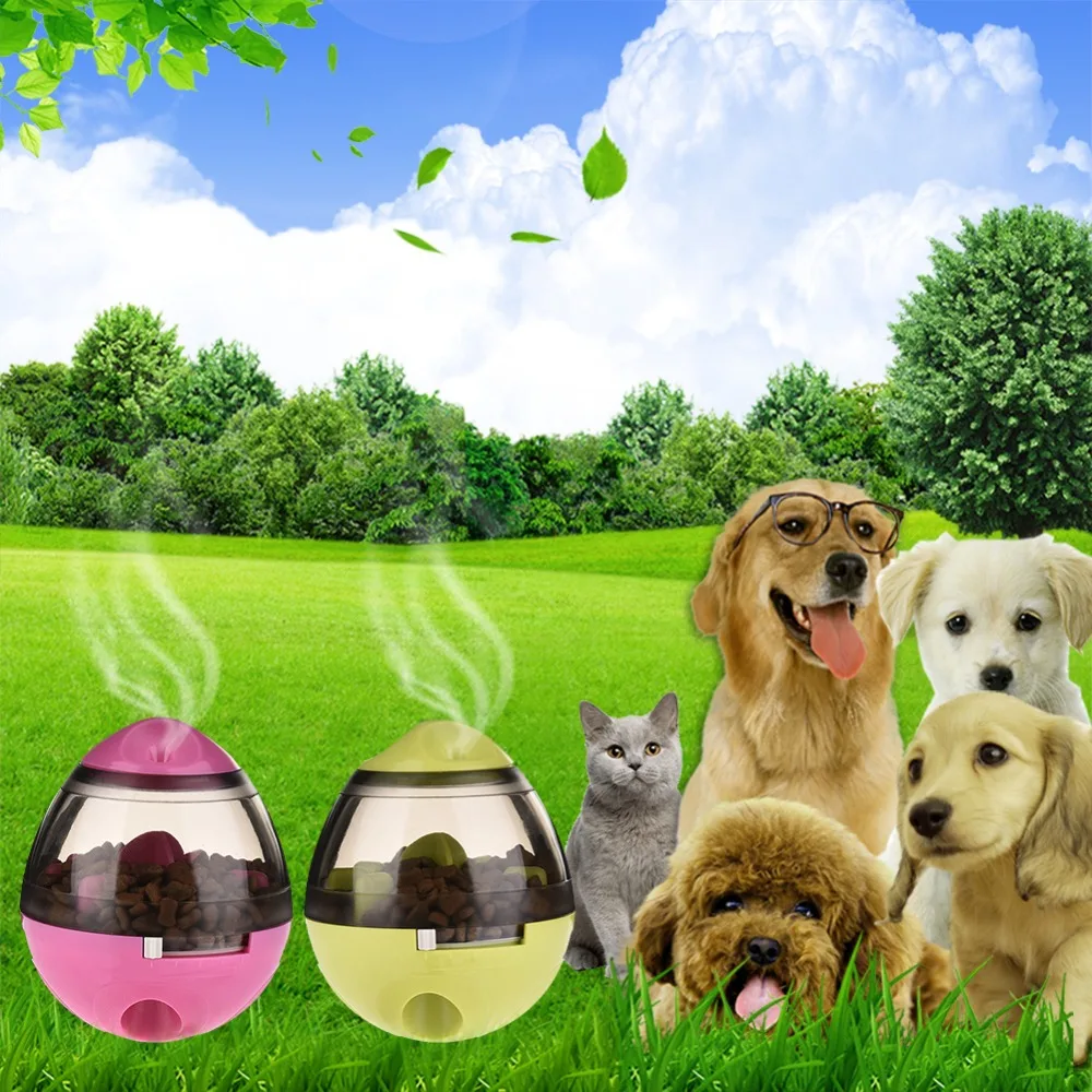 Toys For Dogs Interactive IQ Dog Treat Dispenser Deeding Toy Cat Puzzle Toy Automatic Feeders For Cats Playing Training Game E