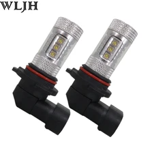 WLJH 2x White 80W Led H8 H9 H11 Car Led Light Automobiles Lighting DRL Daytime Running Driving Light Fog Lamp Bulb 12V 24V
