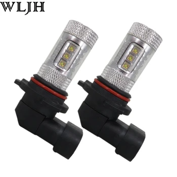 

WLJH 2x White 80W Led H8 H9 H11 Car Led Light Automobiles Lighting DRL Daytime Running Driving Light Fog Lamp Bulb 12V 24V