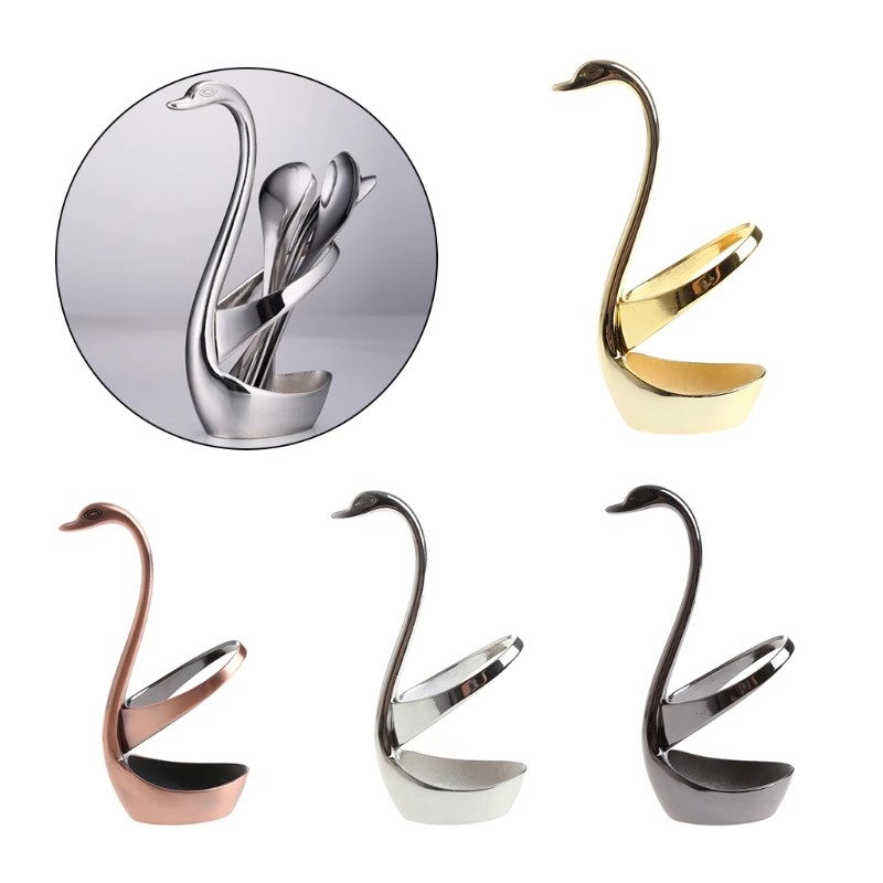 Swan Spoon and Fork Holder Kitchen Organizer