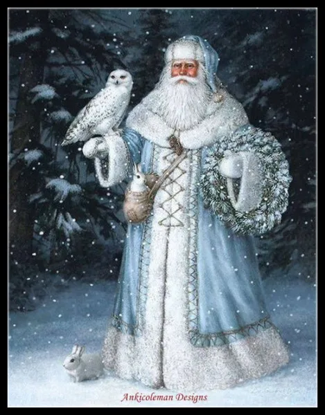 Arctic santa claus-счетный Набор для вышивания крестиком-рукоделие ручной работы для вышивания 14 карат Наборы для вышивания крестиком Рождественский праздник