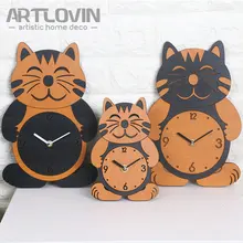 Lovely Cat font b Wall b font font b Clock b font Christmas Decorations for Home