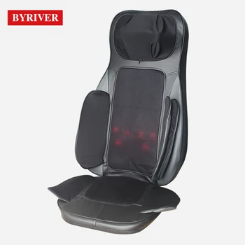 

BYRIVER Portable Massage Chair 3D Airbag Massage Cushion Shiatsu Neck Back Massager with 1 year Warranty