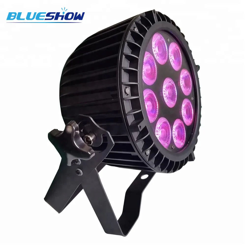 9x9w rgb 3in1 led par light waterproof-outdoor-dj