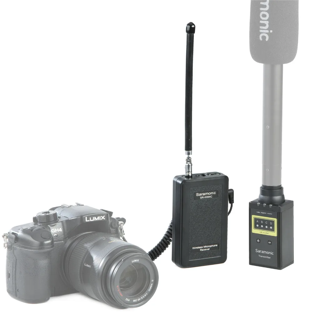 

Saramonic WM4CB Professional VHF Wireless Receiver and Transmistter unit for XLR Microphone for DSLR Camera /Video Camcorder