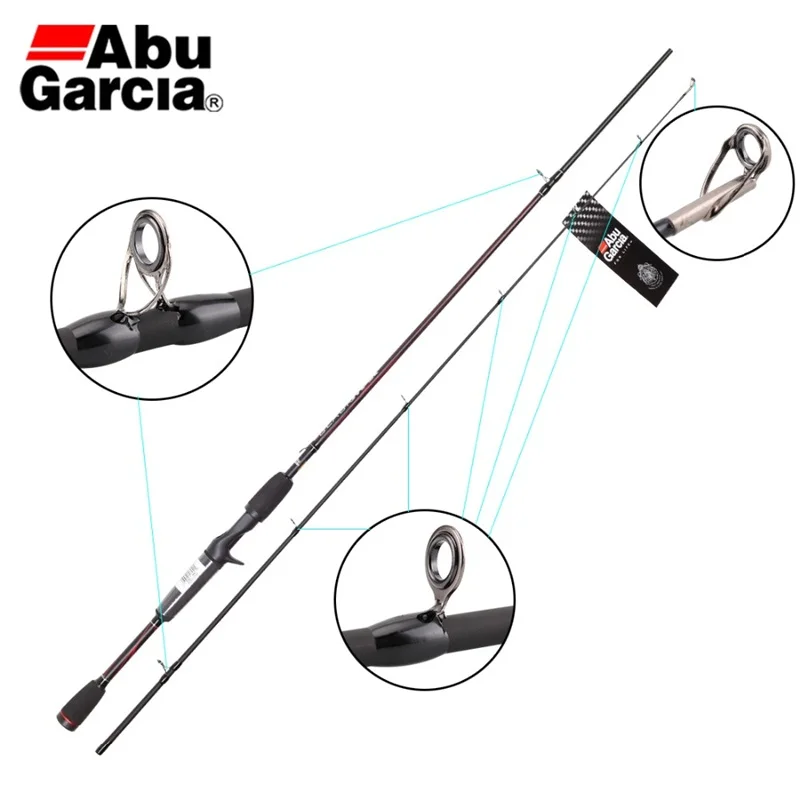 

Abu Garcia Black-Max-662M 1.98m Casting Rod 2 Sections M Power Carbon Lure Fishing Rod Pole Line 8-1LB Lure Weight 1/4-5/8