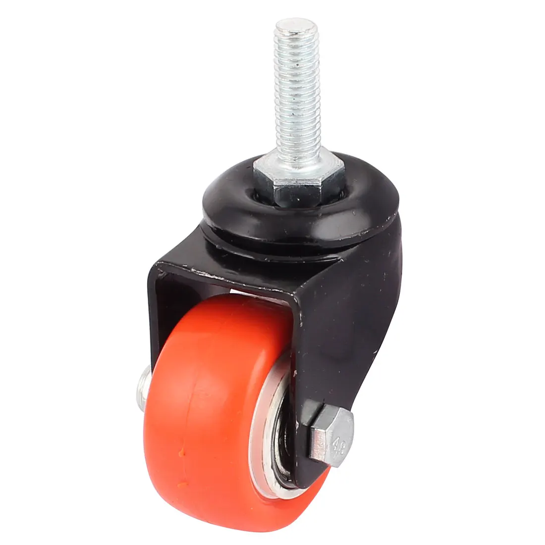 

UXCELL 360 Rotation 40mm / 1.5" Rotary Round Wheel 8mmx25mm Thread Swivel Caster Shopping Cart Caster Orange