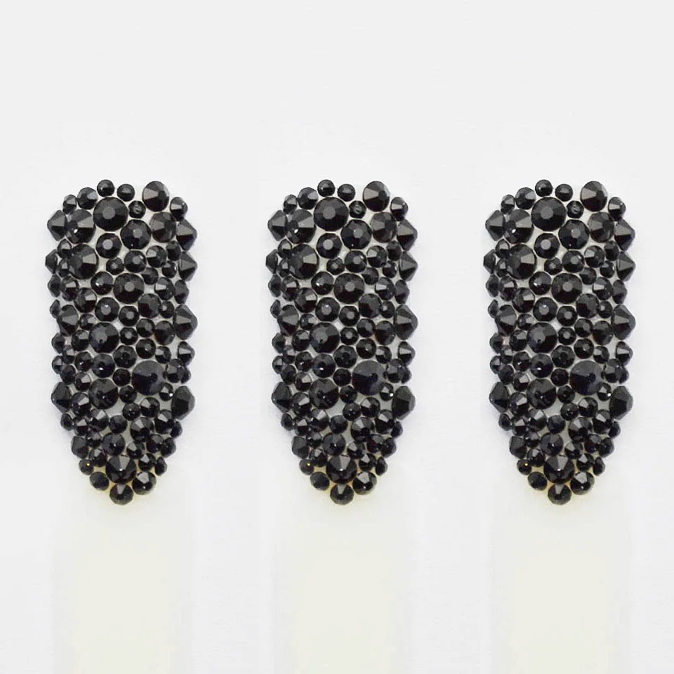 

Black Rhinestones for Nails Mix Stones for Nails Art Jewelry Glass Decorations for Nails Design Gems Manicure MJZ1030