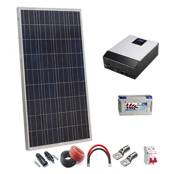 

Kit Solar 12v 150w / 300w con Inversor multifuncion 800w