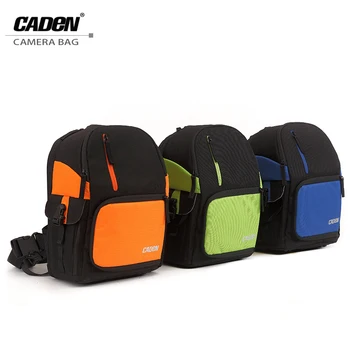 

New Polyester Camera Bags Single Shoulder Backpack Men Women Black Orange Green Blue Digital Camera Soft Bag For Canon Nikon