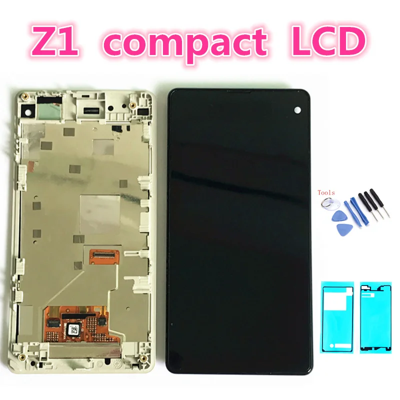 

4.3'' LCD for SONY Xperia Z1 Compact Display Touch Screen Digiziter For SONY Xperia Z1mini M51w D5503 LCD Display with frame