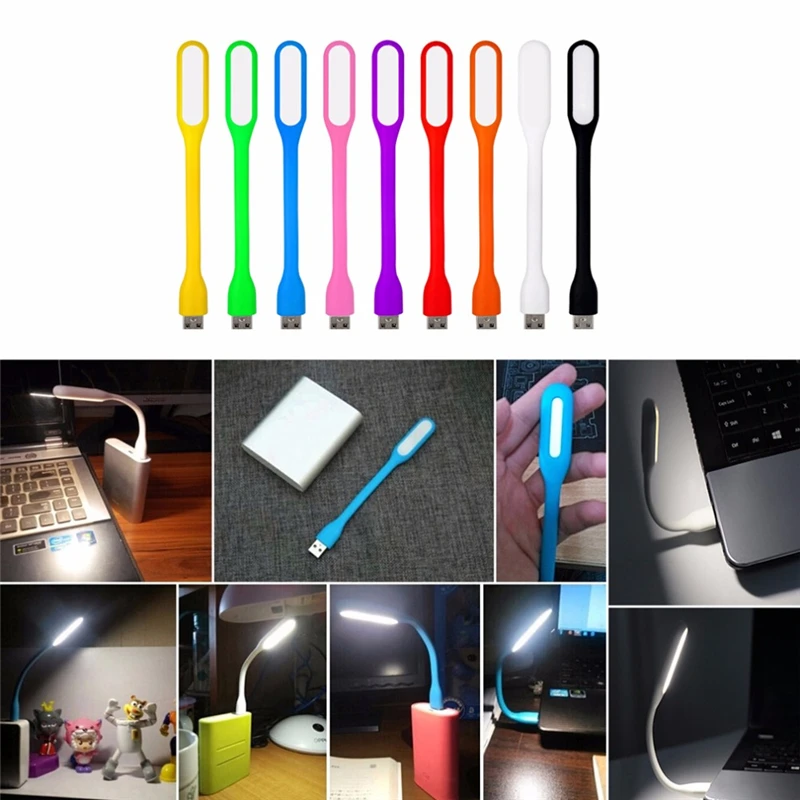 LED Night light Power Saving Lamp USB LED lamp Mini 360 degree rotation Desk Reading lamp For PC Mobile Power luminaria Computer