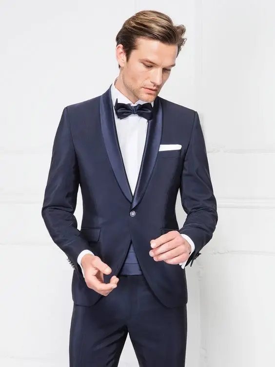 blue coat and pant