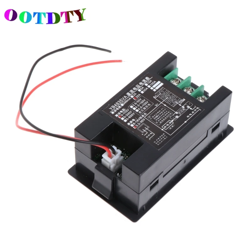 OOTDTY DC 100 в 20A двойной цифровой вольтметр Амперметр вольт Amp тестер Измеритель