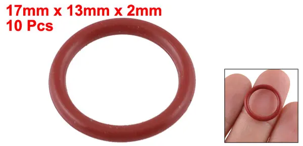 Uxcell 10 шт. 2 мм красный резиновый O образный Кольца Сальник прокладка шайба Id. | 10 мм 11 мм 13 мм 2 мм 3 мм 5 мм 7 мм