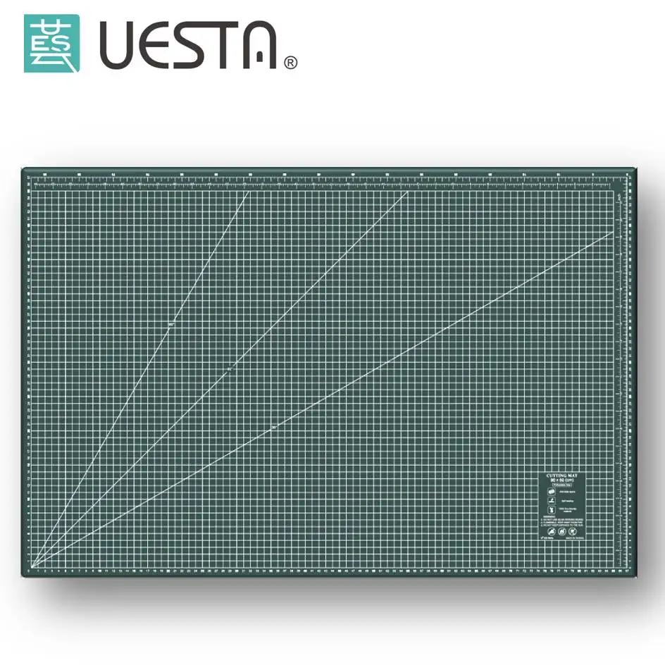 A1 размер UESTA 90x60 см сетки Экологичные самовосhealing вающиеся коврики для резки - Цвет: A1 Green