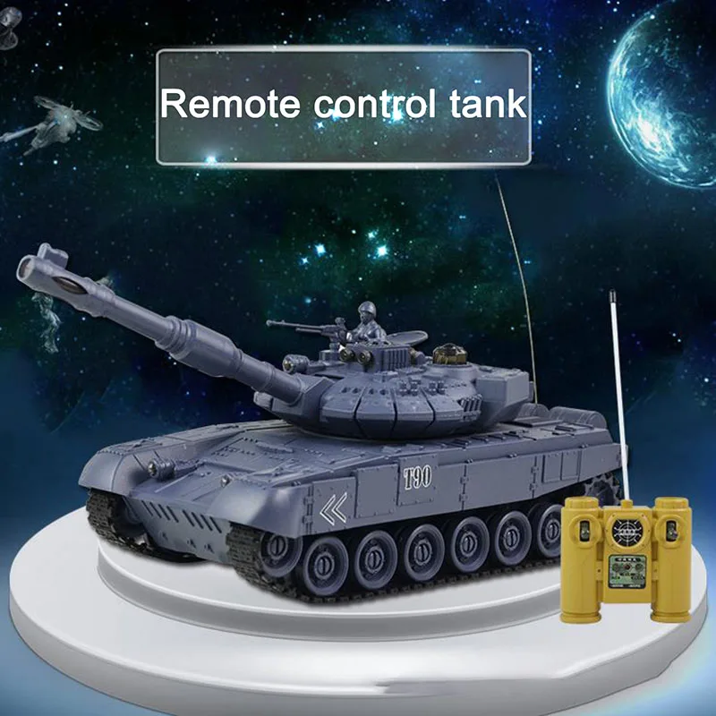 Радиоуправляемый Танк TAIHONGYU 1/24 9 каналов 27 МГц инфракрасный боевой Тигр T90 танк