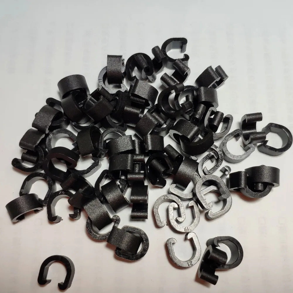 

Bicycle C-Shape Clips Housing Hose Guide Fitted Hook for Brake Cable Line Tube, 20 PCS per Order