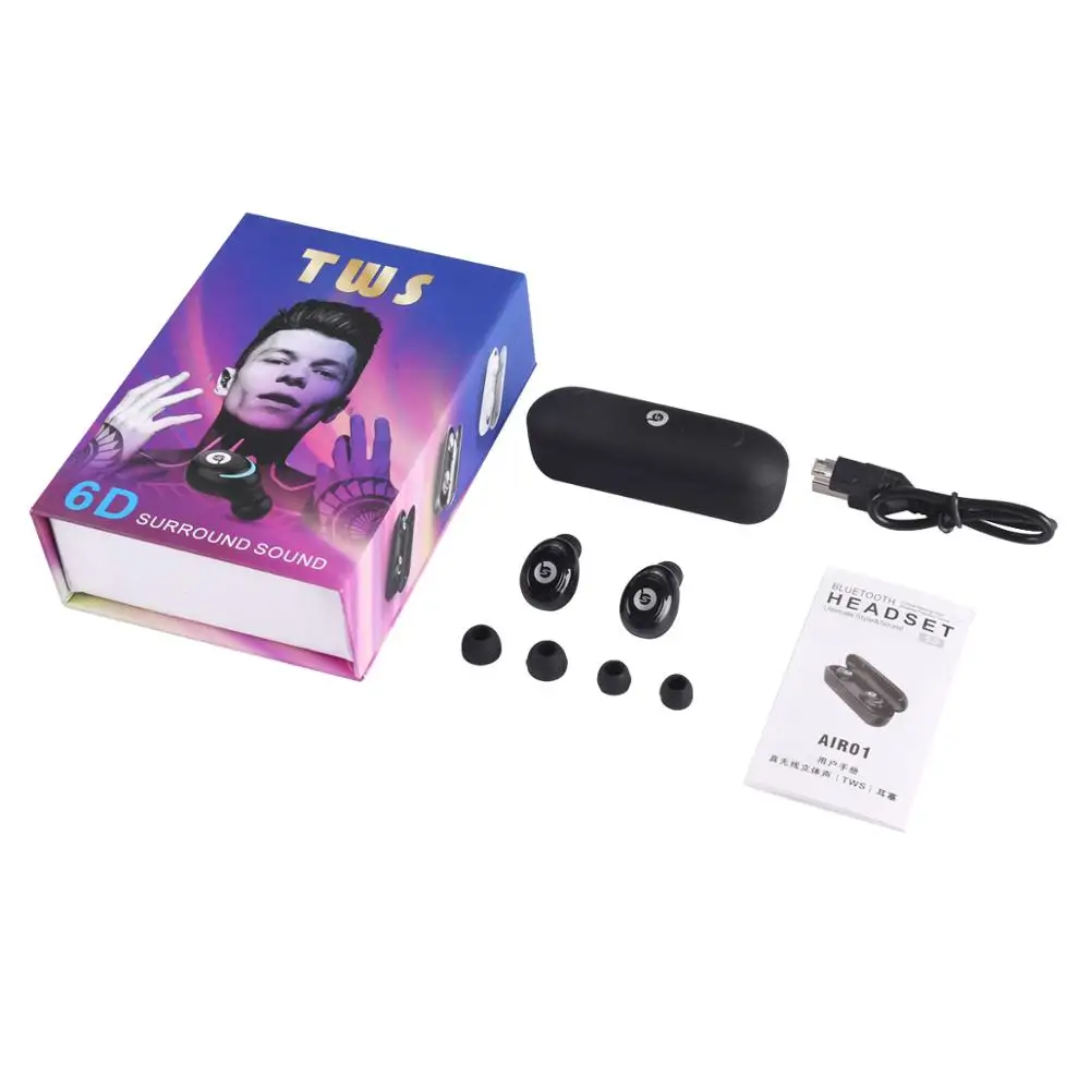 Bluetooth 5 0 беспроводные наушники TWS In Ear Handsfree спортивные гарнитура для телефона с